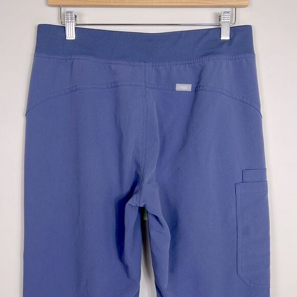 FIGS Wide Leg Straight Scrub Pants Purple Cargo Pocket - Picture 5 of 11